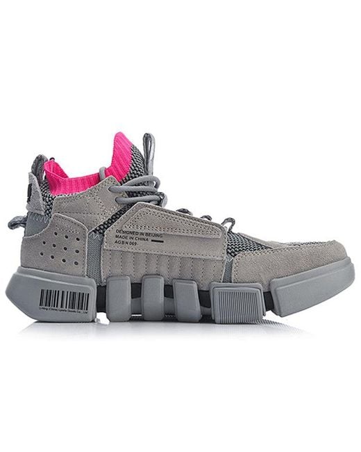 Li-ning Gray Ace Running Shoes for men