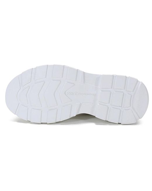 McQueen White Tread Slick Boots for men