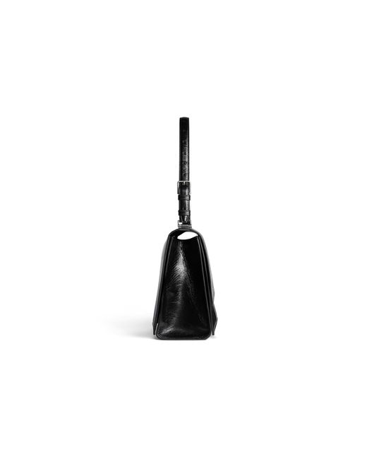 Balenciaga Black (Wmns) Crush Medium Sling Bag