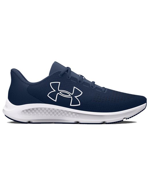 Under Armour Blue Charged Pursuit 3 Big Logo Running Shoes Tech Midnight for men