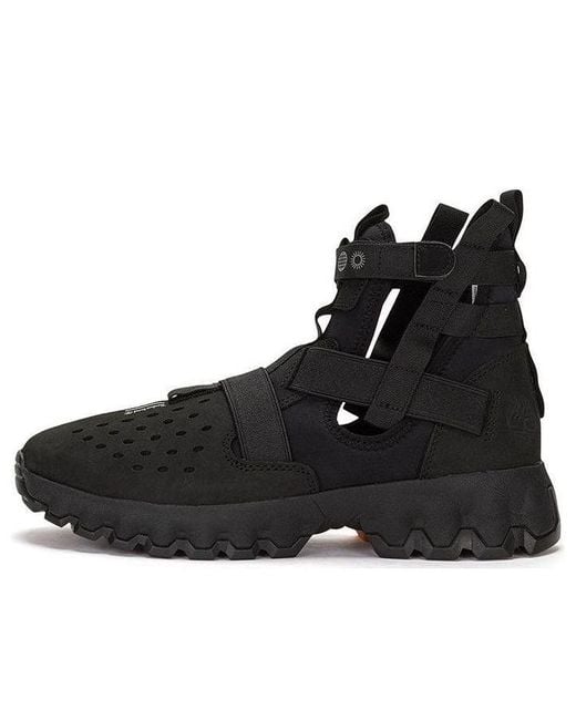 Timberland Black Greenstride Edge Lace Up Boot Sandals for men