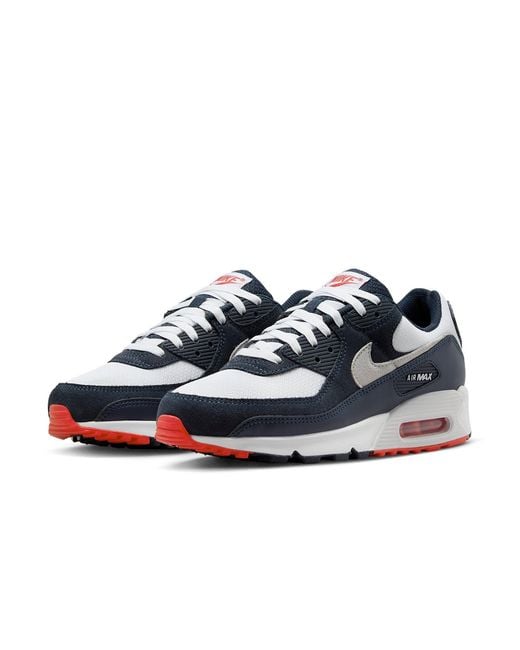 Nike Blue Air Max 90 Crimson' for men