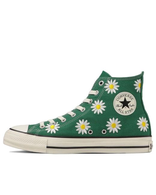 Converse Green All Star Daisyflower Hi 'Spring' for men