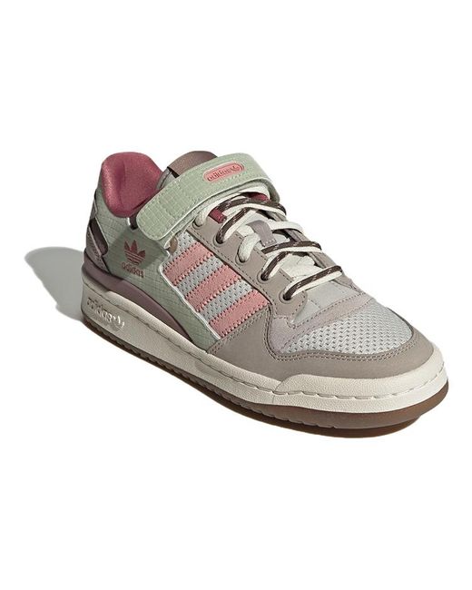 Adidas White (Wmns) Originals Forum Low Shoes Multi-Color'