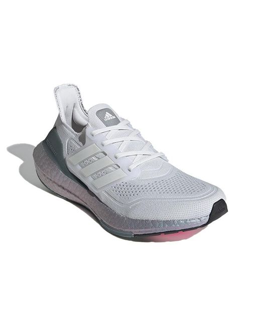 Adidas Gray Ultraboost 21 'Crystal Hazy' for men
