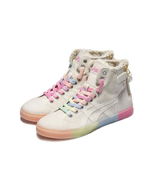 Asics Natural (Wmns) Double Clutch Retro Fleece High Board Shoe Milk