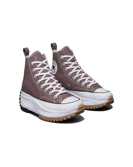 Converse Purple Run Star Hike High 'Saddle' for men