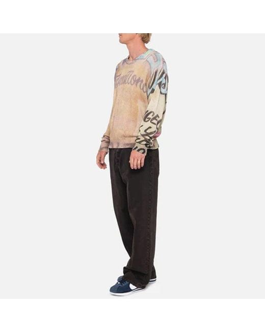 Stussy Pink Alfonso Sweater for men