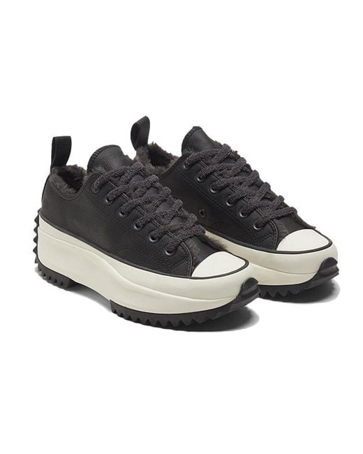 Converse Black Run Star Hike Low 'Cozy Club for men