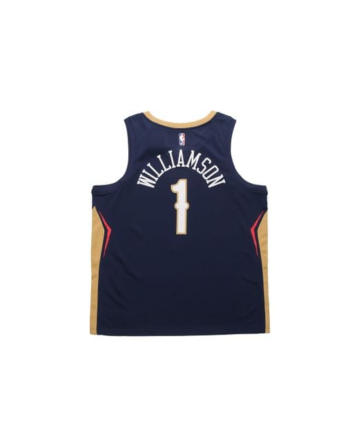 Nike Blue Nba Zion Williamson New Orleans Pelicans 2022/23 Icon Edition Swingman Jersey #1 for men