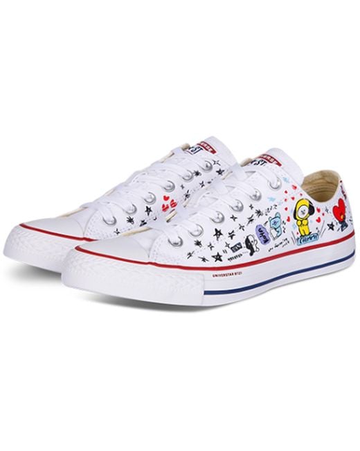 Converse White Bt21 X Chuck Taylor All Star for men