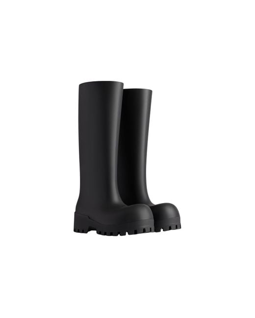Balenciaga Black (Wmns) Bulldozer Rainboots Rubber'
