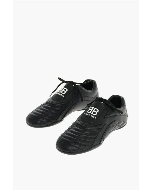 Balenciaga Black Zen Sneakers Leather' for men