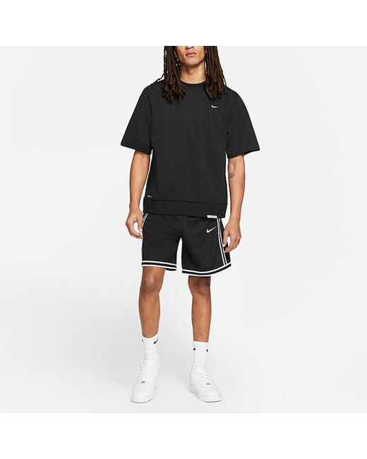 Nike Black Dri-Fit Standard Issue Round Neck Pullover Sports Short Sleeve for men