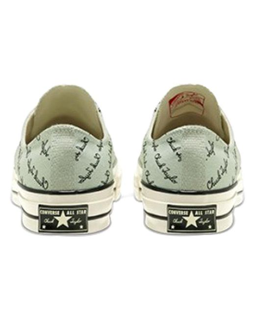 Converse White Chuck 70 Low 'Scripted Signature Print for men