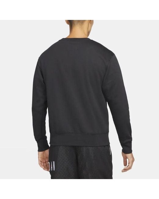 Nike Blue Athleisure Casual Sports Round Neck Pullover for men