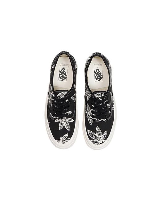 Vans Black Og Authentic Lx 'Sweet Leaf for men