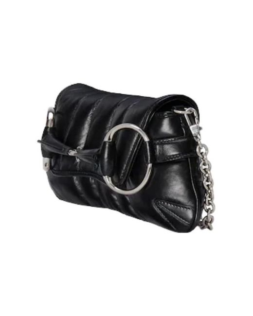 Gucci Black Gucci Horsebit Chain Small Shoulder Bag