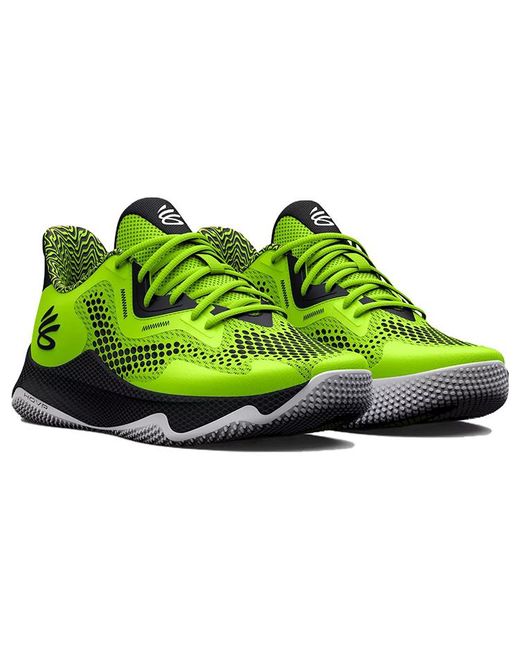 Under Armour Green Curry 3 Hovr Splash 'Lime' for men
