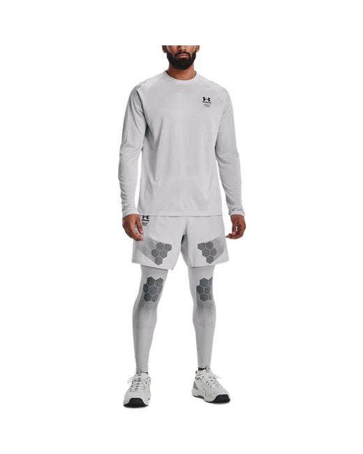 Under Armour Gray Armourprint Woven Shorts for men
