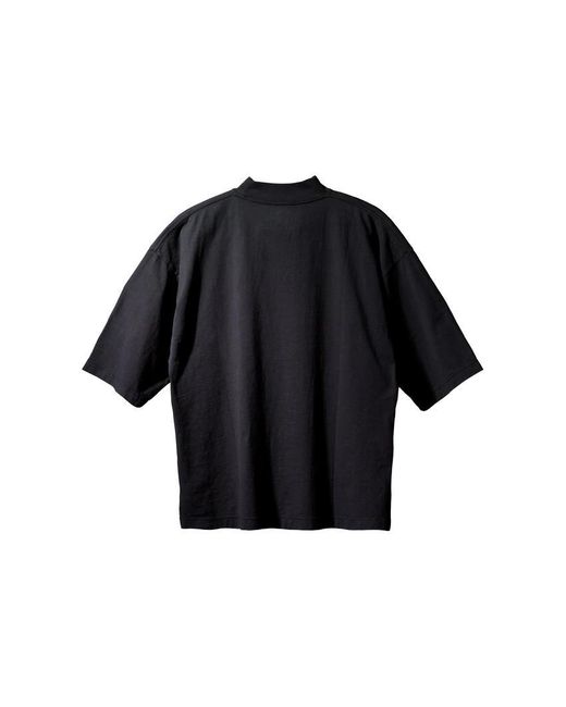 Yeezy Gap Black X Balenciaga Logo 3/4 Sleeve Tee for men