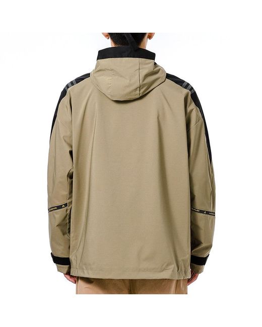 Adidas Green Athleisure Casual Sports Hooded Training Knit Jacket for men