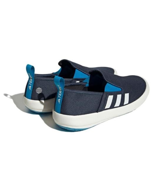 Adidas Blue Terrex Boat Slip-On Shoes for men