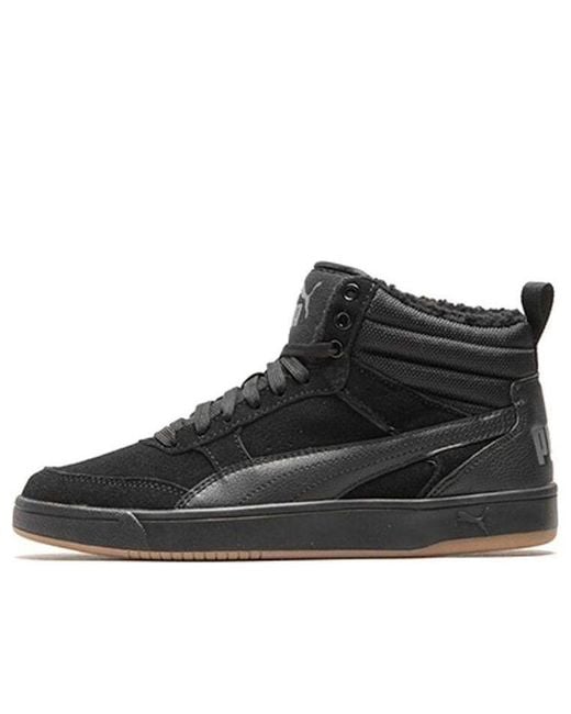 PUMA Black Rebound Street High Board Shoes for men