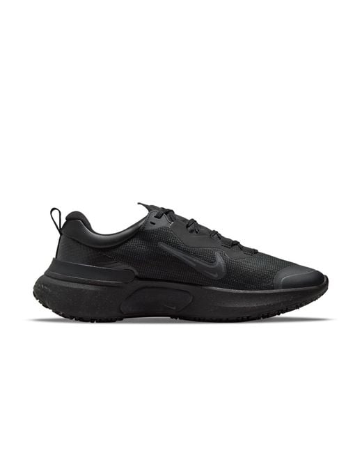 Nike Black React Miler 2 Shield Anthracite' for men