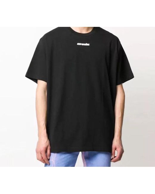 Off-White c/o Virgil Abloh Black Fw20 Maker Arrows Print Short Sleeve Round Neck for men