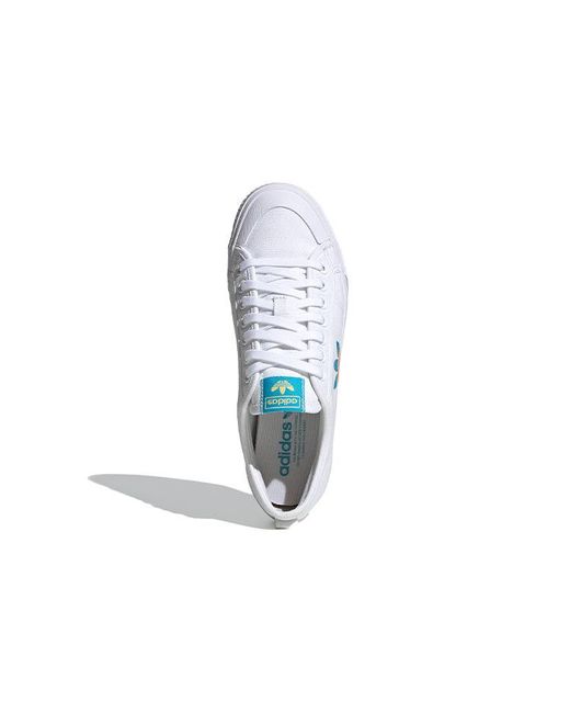 Adidas White Nizza Trefoil for men