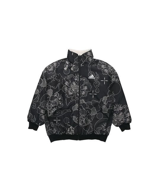 Adidas Natural Aop Rev Jkt Reversable Fleece Jacket for men