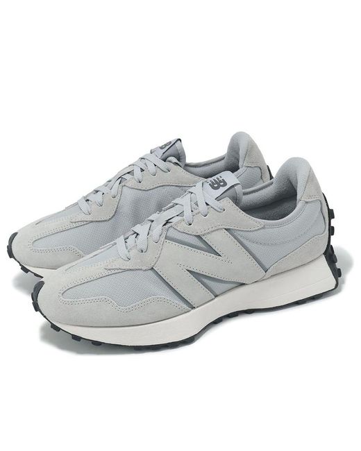 New Balance White 327 'Raincloud Suede' for men