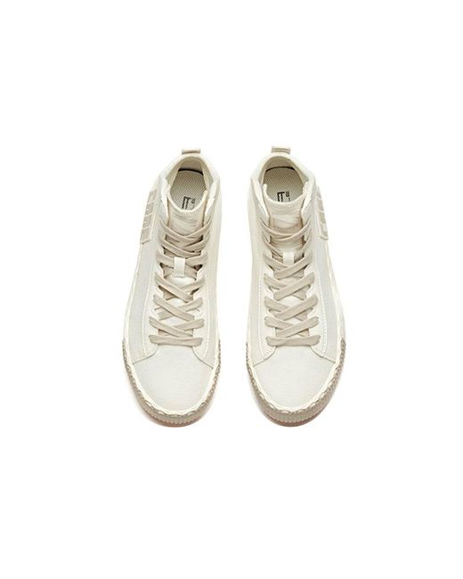 Anta White (Wmns) Life Series Sneakers Canvas High Tan'
