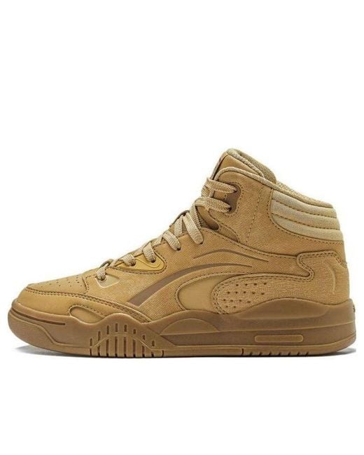 Li-ning Brown (Wmns) Moyuan High 'Khaki'