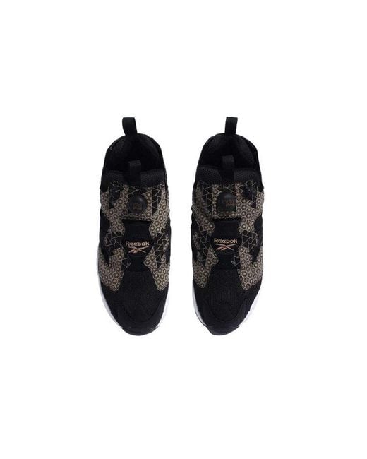 Reebok Black Instapump Fury Running Shoes for men