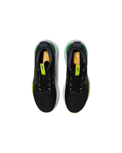 Asics Brown Gel-Nimbus 25 Lime Zest' for men