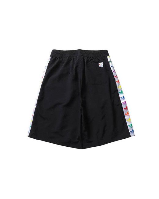 Adidas Black Originals Pride W Short String Standard Trendy Sports Casual Pants for men