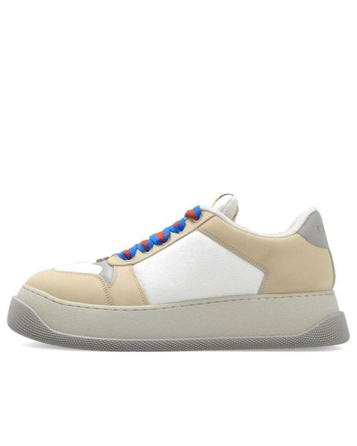 Gucci White Screener Gg Leather Sneakers for men