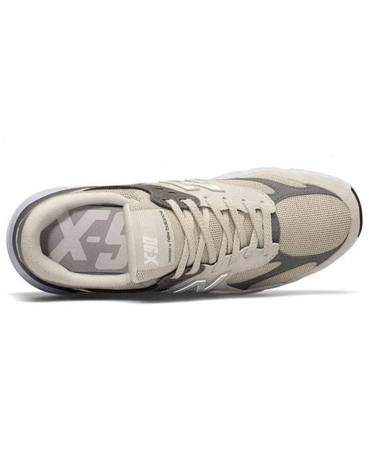 New Balance White X-90V2 'Natural Castlerock' for men