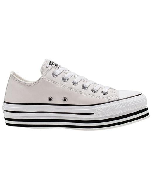 Converse White (Wmns) Chuck Taylor All Star Platform Low Top Creamy Sponge Cake Sole