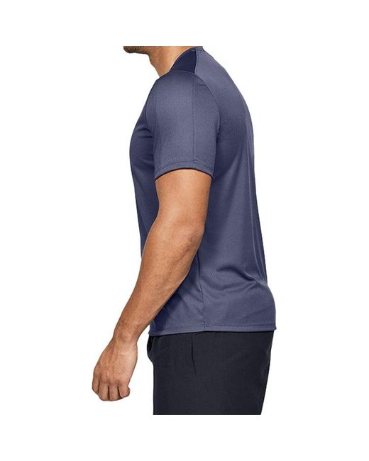Under Armour Blue Speed Stride Running Sports Short Sleeve for men