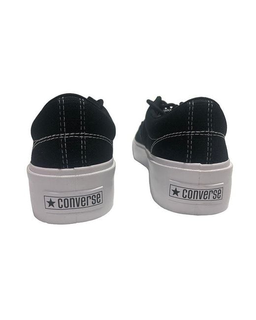 Converse Black Skidgrip Stylish Retro Low Top Casual Canvas Shoes for men