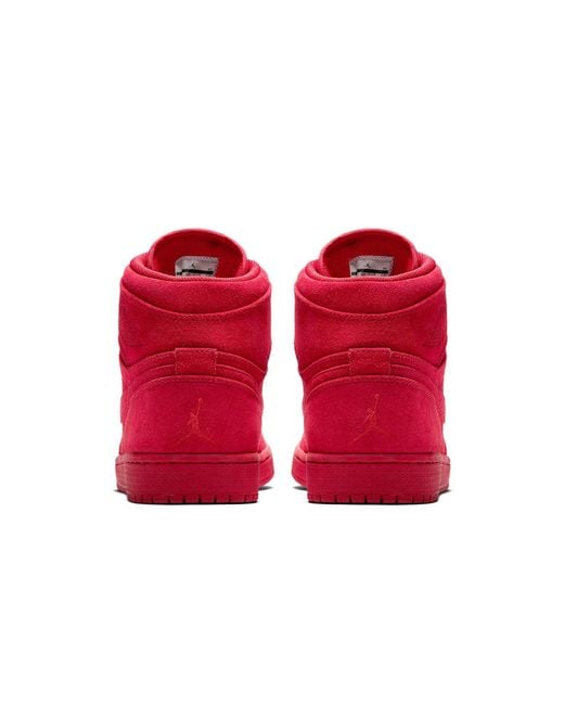 Nike Red 1 Retro High Suede' for men
