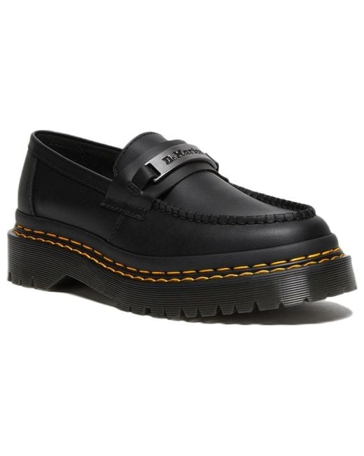 Dr. Martens Black Penton Bex Double Stitch Leather Loafers Poly Rip Stop + Element' for men