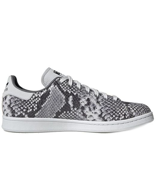 Adidas Gray Stan Smith 'Snakeskin' for men