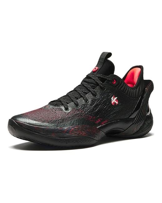 Anta Black Three-Pointer Rain 'Dark Flame' for men
