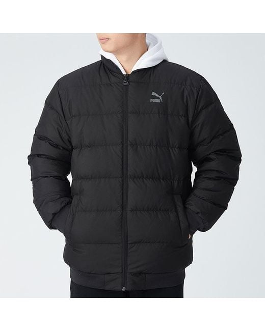PUMA Black Puffer Down Jacket for men