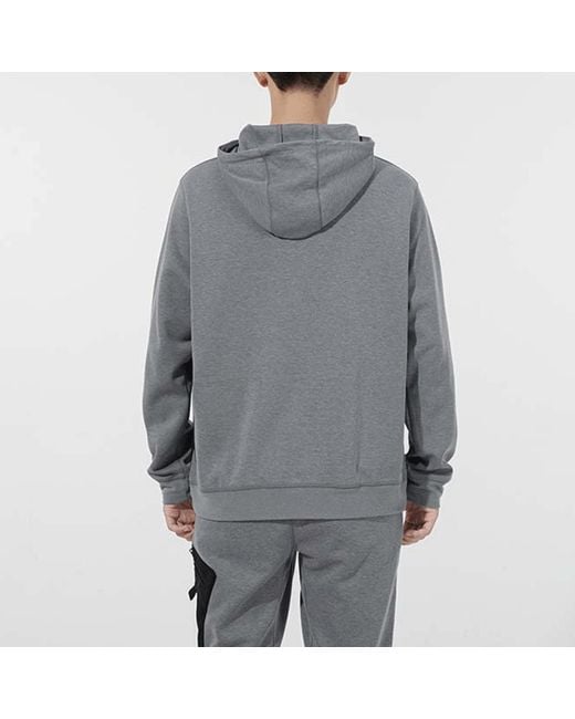Nike Gray Jordan Casual Sports Logo Pullover Long Sleeves for men