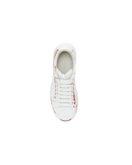 McQueen White Oversized Sneaker Lust Print' for men